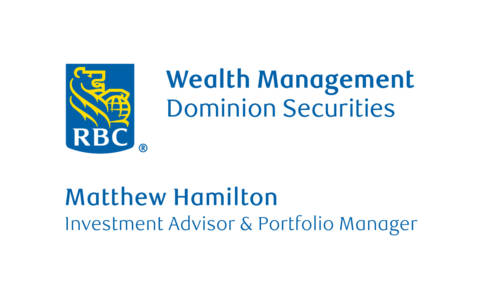RBC Wealth Management Dominion Securities Matthew Hamilton